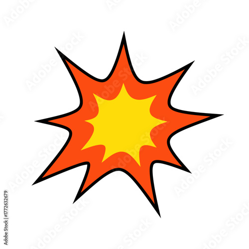 Vibrant Comic Book Explosion Graphic