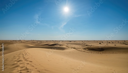 Fototapeta Naklejka Na Ścianę i Meble -  Desert dunes landscape, erosion risk