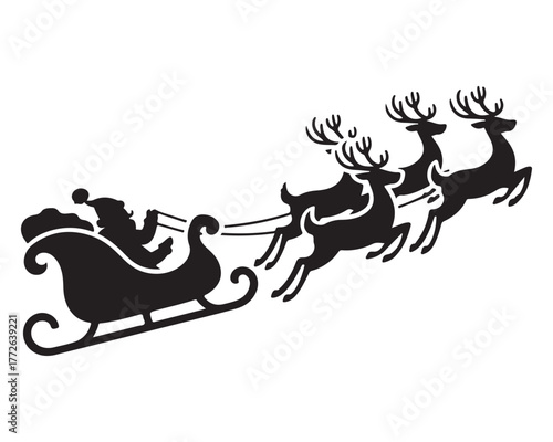 sleigh and reindeer 1.eps