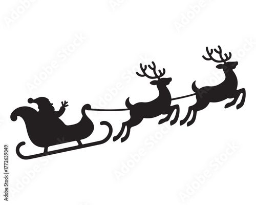 sleigh and reindeer 9.eps