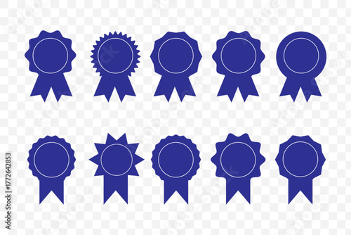 Approved or certified medal icon. Approval check symbol. Winning award, prize, medal or badge. Verified medal icon in flat style and line. Certified badge symbol, quality sign. vector illustration eps