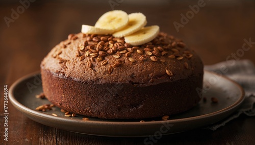 Nutritious breakfast cakes made with bananas, fiber-dense choice