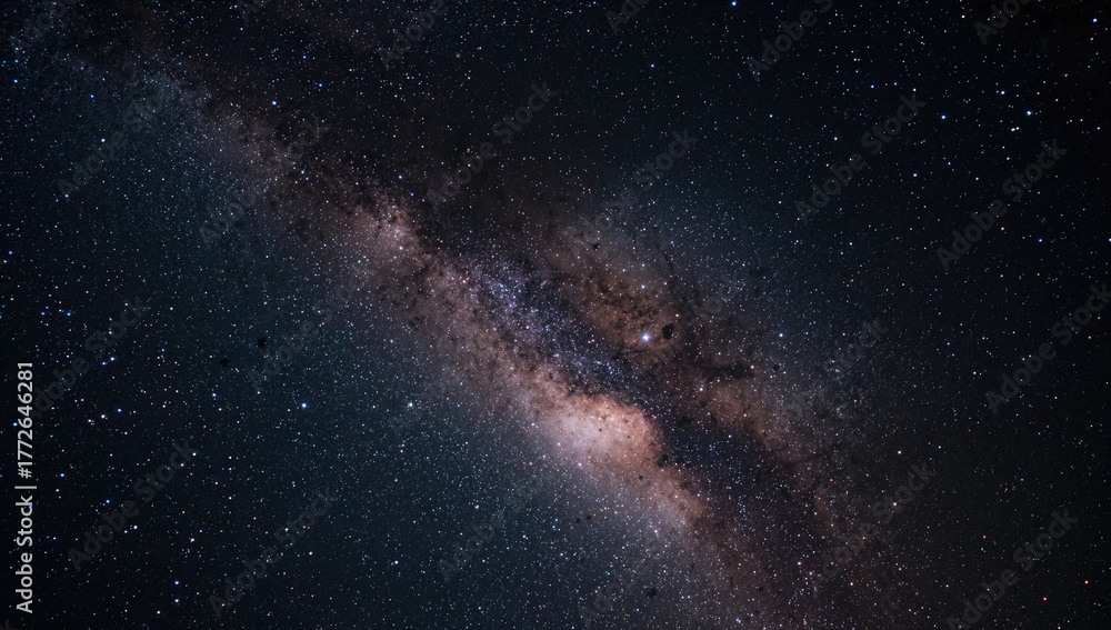 Obraz premium A vibrant galaxy filled with shining stars, showcasing the vastness of space