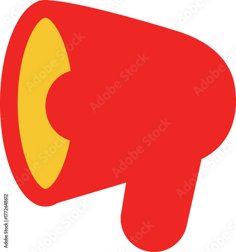 a big red bullhorn for making announcements