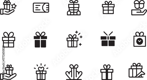 gift box icons