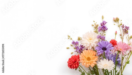 Wallpaper Mural Flowers on a plain white backdrop, ideal for editorial use, Easter Torontodigital.ca