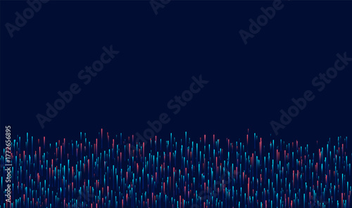 Abstract technology data visualization background. Big data analysis, computer processing visualisation