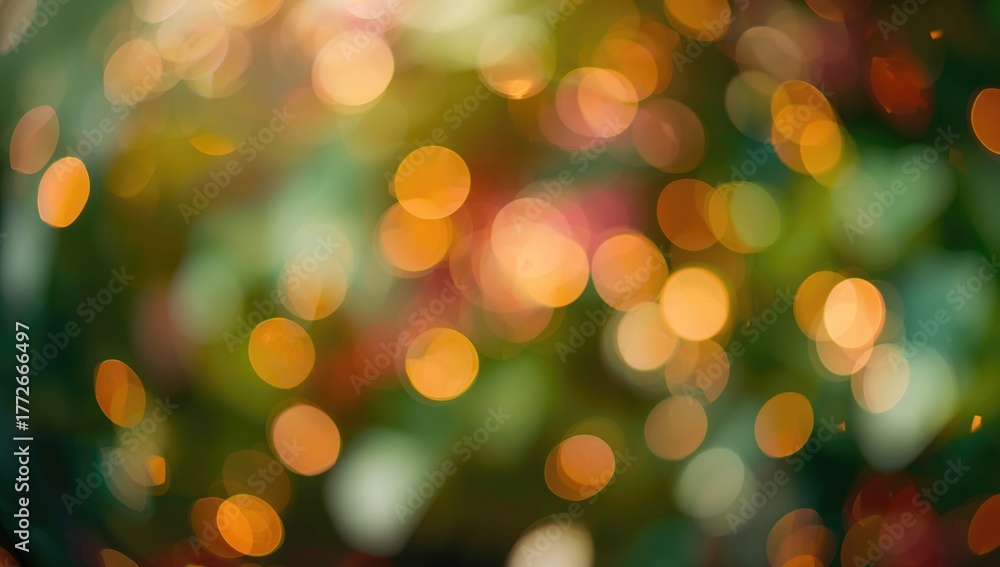Fototapeta premium Glistening bokeh effect in blurred background, ideal for editorial layouts