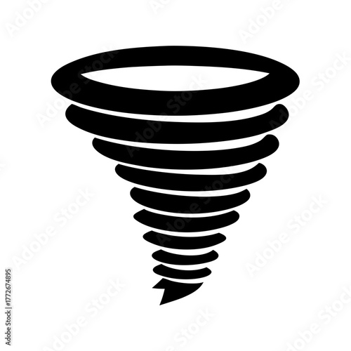 Tornado Illustration Depicting a Destructive Weather Event with Striking Visuals
