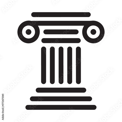 column Logo vector icon template design	
