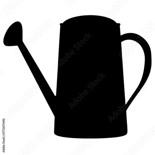 Silhouette of a Watering Can for Garden and Yard Maintenance Activities