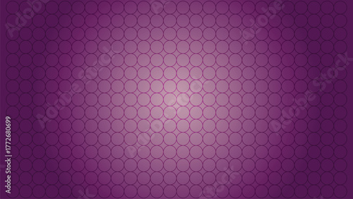 Seamless Geometric Pattern with Circles and Gradients in Purple Tones - Vector Background
