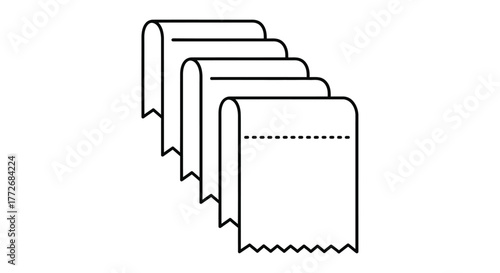 Row of realistic toasted bread slices with golden crusts in studio lighting vector