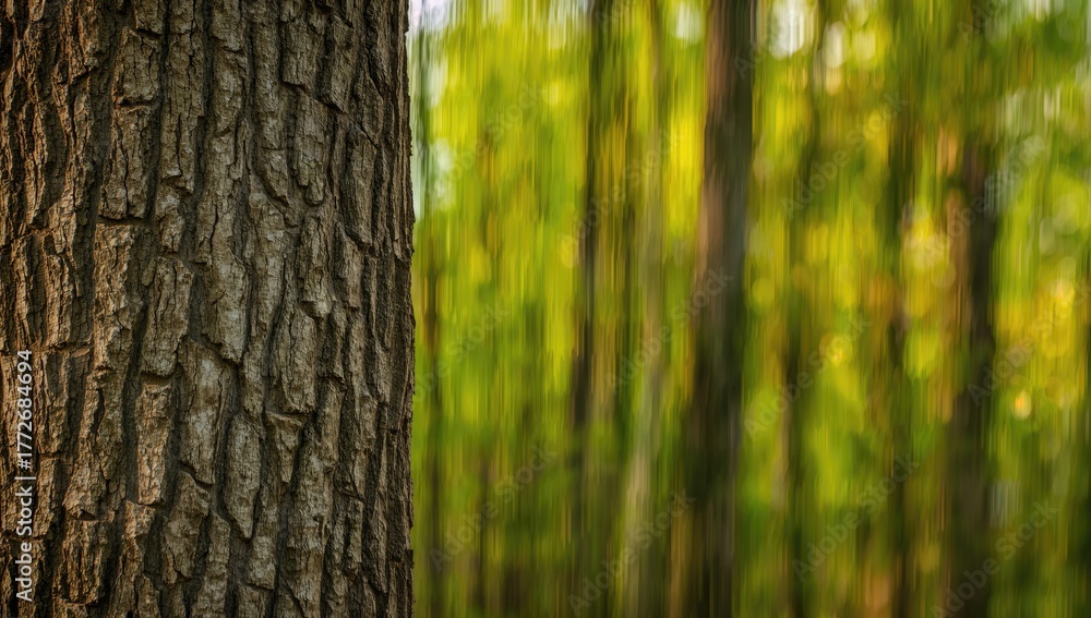 Obraz premium Blurred tree background, abstract design for editorial use, summer