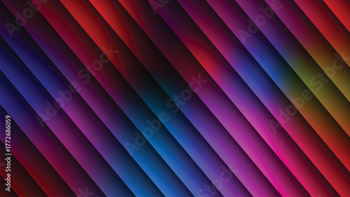 Dynamic Rainbow Striped Abstract Gradient Background Texture Isolated background