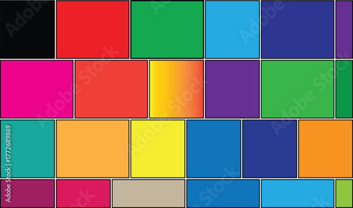 Colorful polka dot patterns fill bold letter USA, creating a vibrant design against white