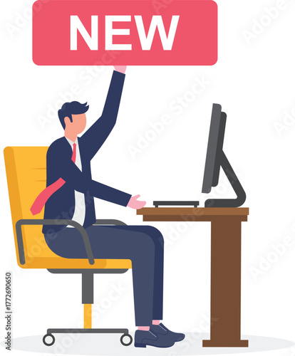 illustration of a new arrival business product or service
