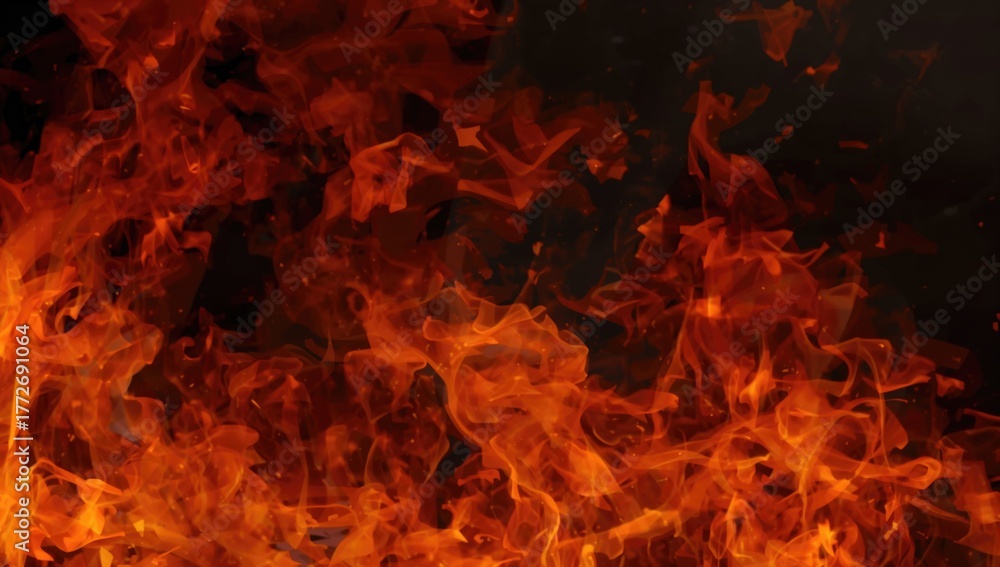 Obraz premium Background of flames, ideal for UI backdrop
