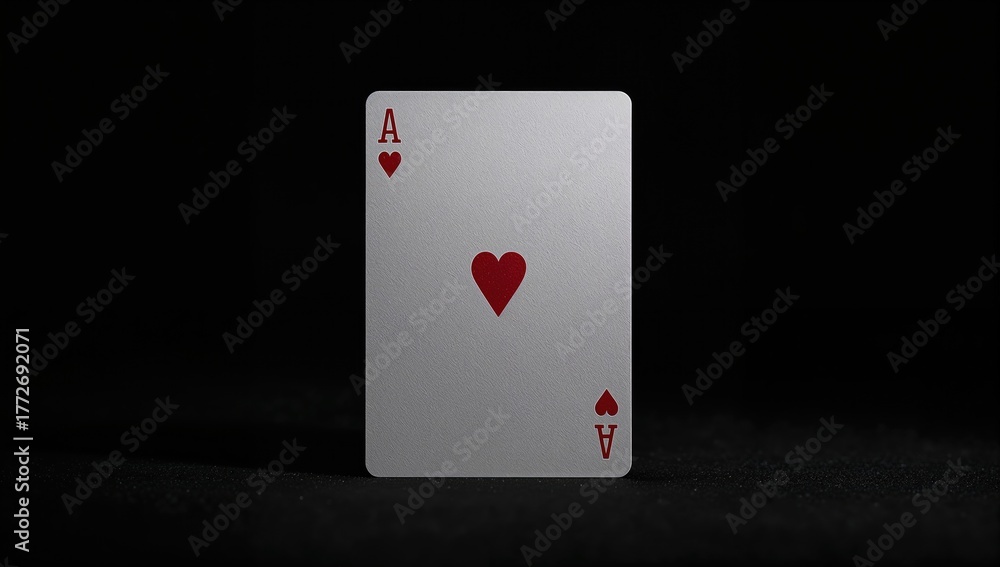 Obraz premium Victorious royal flush playing cards against a dark, out-of-focus background. Symbol of success.