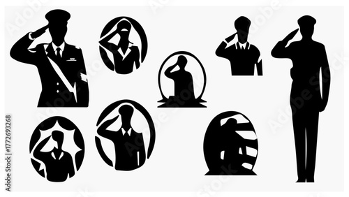 vector silhouettes of people