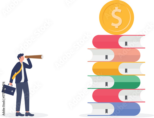 illustration of observing and analyzing business financial performance

