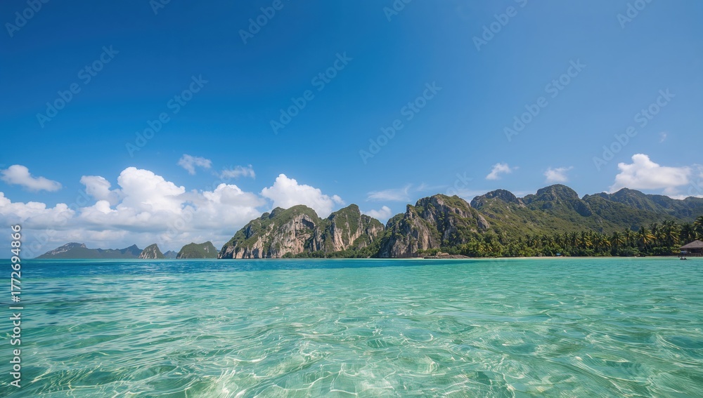 Fototapeta premium Tropical getaway for the summer holidays