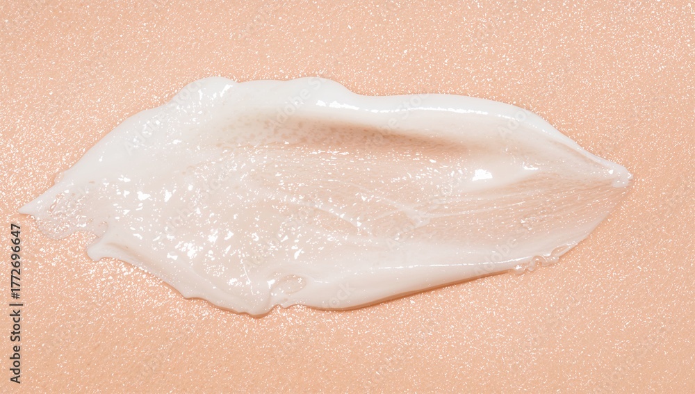 Fototapeta premium Close-up view of cosmetic cream texture