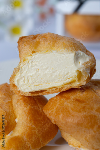 A French dessert made from choux pastry dough.