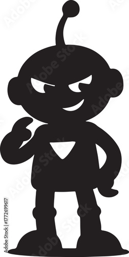 Robot scene vector art- রোবট 