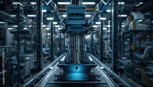 Robotic pneumatic piston system for automated compressed air manufacturing