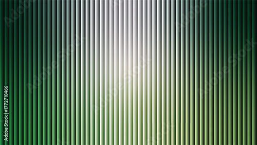 Vertical gradient stripe pattern shows a spectrum of green and white hues