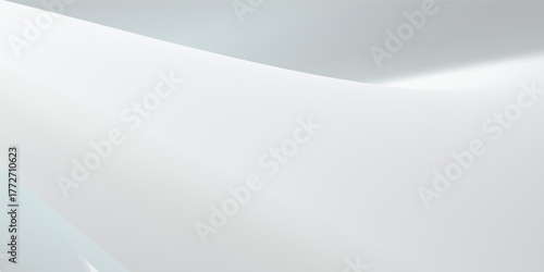Silver foil background with metal mirror texture. Chrome gradient surface with light gloss simple abstract. Blured Vector