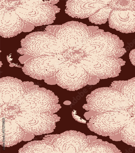 Big flowers pattern, upscale floral pattern. graphical textures floral, trendy colors pattern , flowers background with leaves. vector illustration.