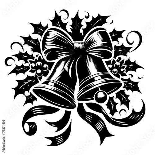 bells with ribbon