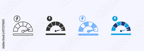 Full Speed Icon Set Multiple Style Collection