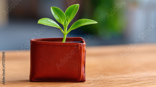 Small plant growing from op...