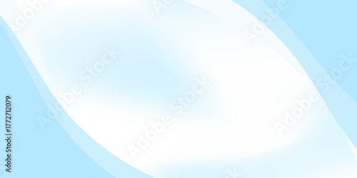 Abstract white wavy glowing lines on a blue background. Artistic Futuristic digital high-technology pattern. Health Care concept.