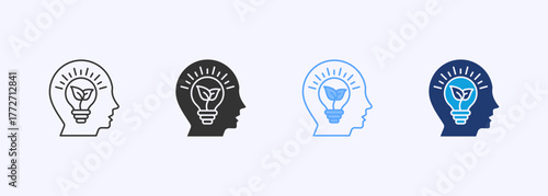 Think Green Icon Set Multiple Style Collection