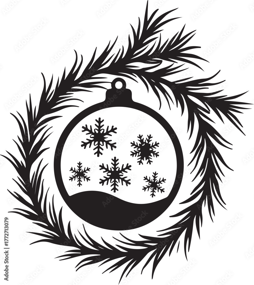 Obraz premium Christmas Ornament Laser Cut Bundle 