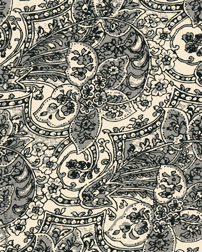 Big flowers pattern, upscale floral pattern. graphical textures floral, trendy colors pattern , flowers background with leaves. vector illustration.