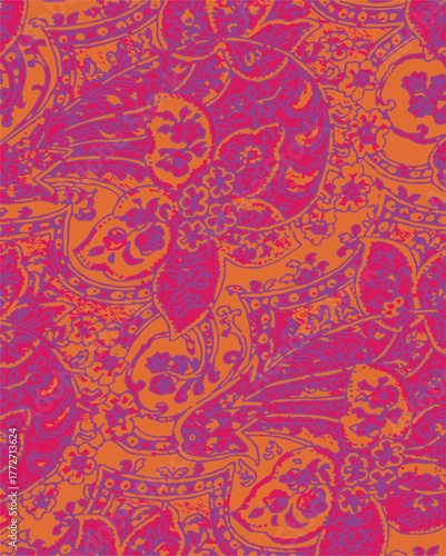 Big flowers pattern, upscale floral pattern. graphical textures floral, trendy colors pattern , flowers background with leaves. vector illustration.