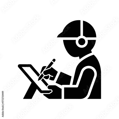 Digital artist working on graphics tablet, creative design process and digital art illustration