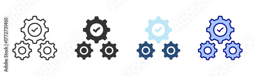 Execution Icon Set. Designed In Multi Style