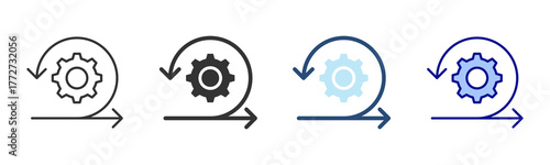 Iteration Icon Set. Designed In Multi Style