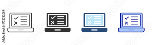 Testing Icon Set. Designed In Multi Style