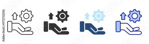 Development Icon Set. Designed In Multi Style