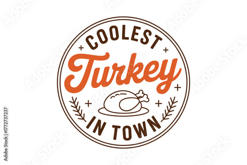 The coolest turkey in town is ready to be served at Thanksgiving dinner.