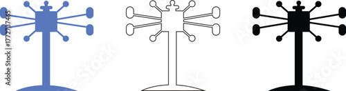 unique irrigation icon silhouette