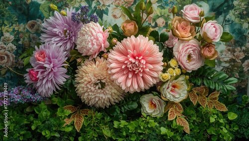 Wallpaper Mural Artificial Flowers, vibrant decorative elements for floral arrangements, seasonal decor Torontodigital.ca