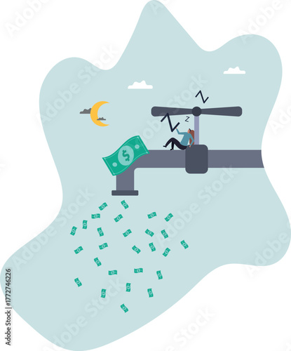 Make money while sleeping, passive income streams with side hustle, dividends, property rental or investment profit.about a man and his life.